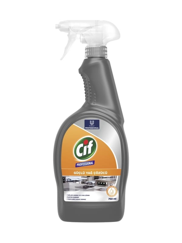 Cif Profesyonel Güçlü Yağ Çözücü Sprey 750 ml