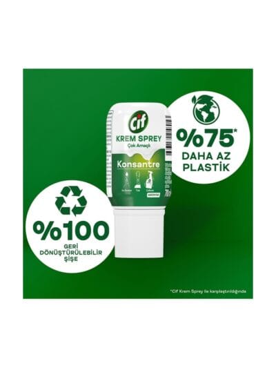 Cif Krem Sprey Çok Amaçlı Konsantre Amonyak 70 ml