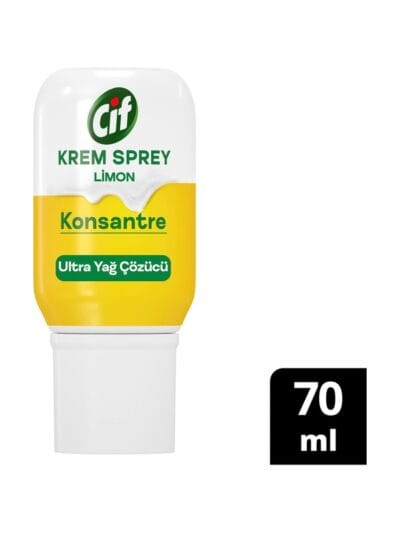 Cif Krem Sprey Konsantre Ultra Yağ Çözücü Limon 70 ml