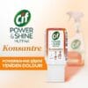 Cif Power & Shine Sprey Mutfak Yağ Çözücü 750 ml + Cif Power & Shine Konsantre Mutfak 70 ml
