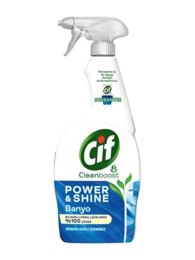 Cif Power Shine Cleanboost Banyo İçin Temizleyici ve Kireç Çözücü 750 ML