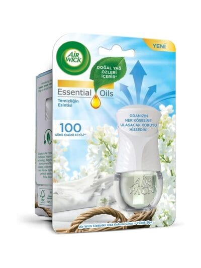 Air Wick Elektrikli Oda Kokusu Esansiyel Yağlar Cihaz + Yedek Şişe Temizliğin Esintisi