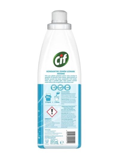Cif Beyaz Sabun Kokulu Konsantre Zemin Uzmanı Fayans Temizleyicisi 22 Kova 895 mL