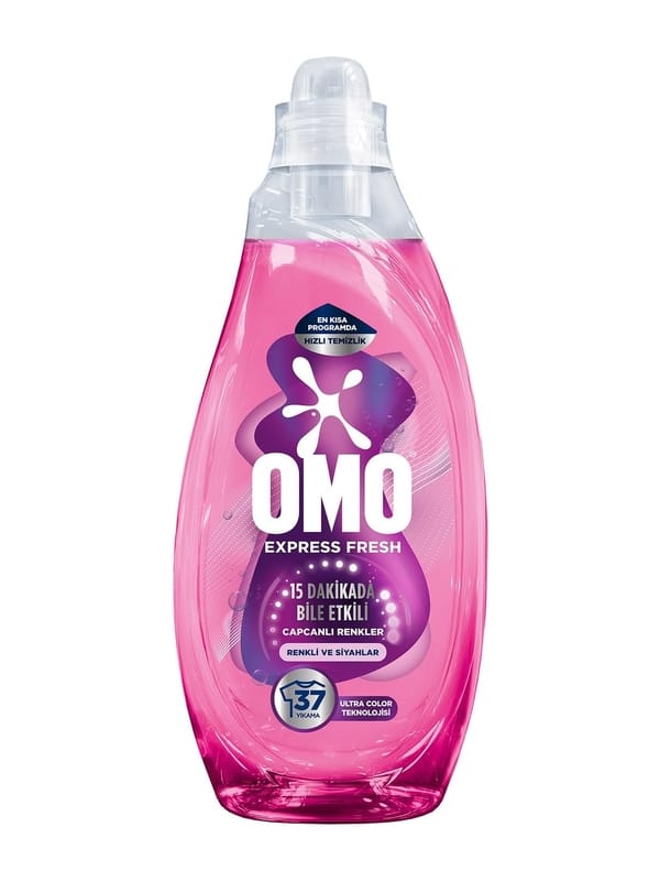 OMO Express Fresh Capcanlı Renkler Renkli ve Siyahlar Sıvı Çamaşır Deterjanı 1480 ml