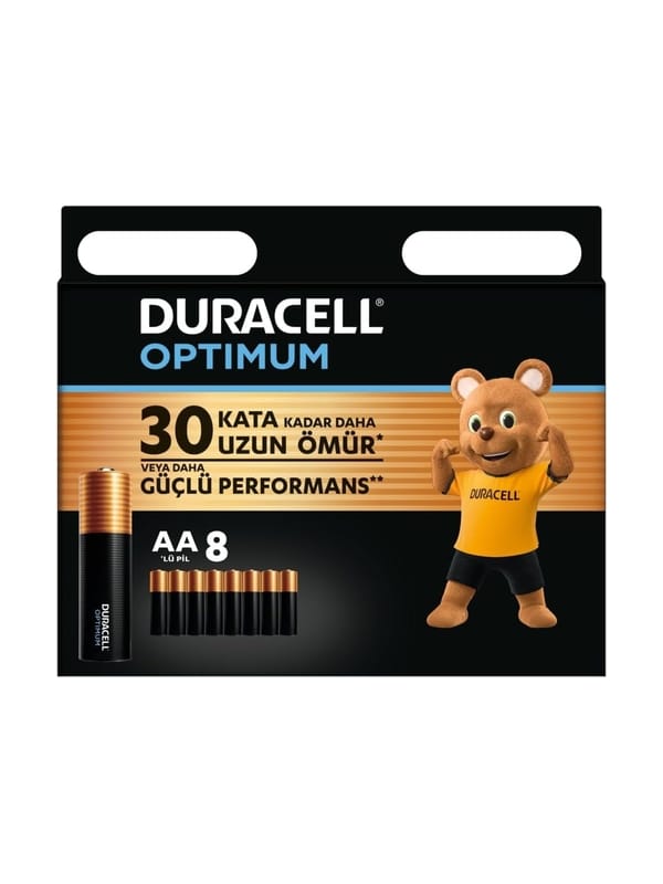Duracell Optimum AA Alkalin Kalem Pil (8'li Paket)