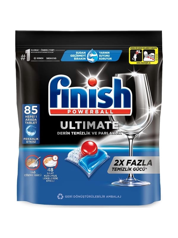 Finish Ultimate 85 Kapsül Bulaşık Makinesi Deterjanı Tableti (1 x 85 Kapsül)