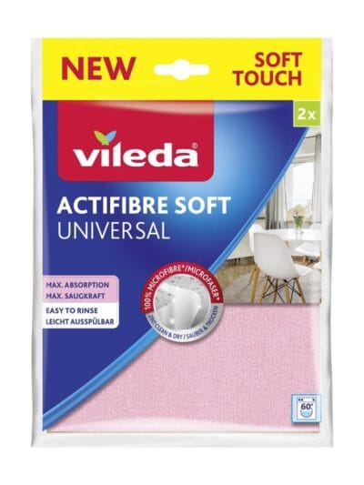 Vileda 2’li Actifibre Soft Mikrofiber Temizlik Bezi