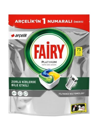 FAİRY Platinum Bulaşık Makinesi Deterjanı 75’li Arçelik Özel Paketleri