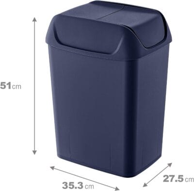 Smartware Svingi Çöp Kutusu 20 LT Lacivert - LACİVERT, Çok Amaçlı Çöp Kutusu