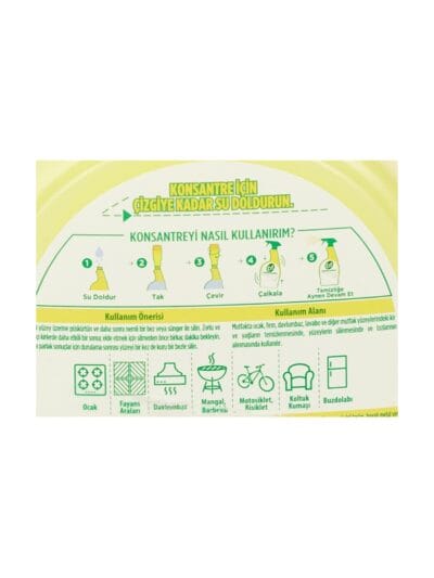 Cif Krem Sprey Ultra Yağ Çözücü Limon 750 ml + Cif Krem Sprey Konsantre Ultra Yağ Çözücü Limon 70 ml