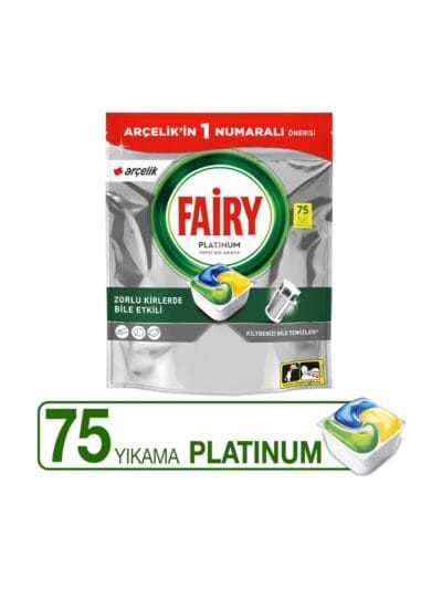 FAİRY Platinum Bulaşık Makinesi Deterjanı 75’li Arçelik Özel Paketleri