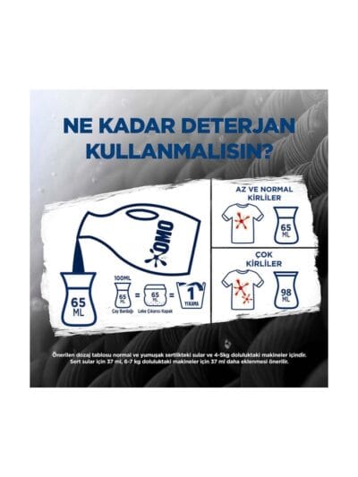 Omo Active Cold Power Siyahlar İçin Sıvı Çamaşır Deterjanı 1690 ml