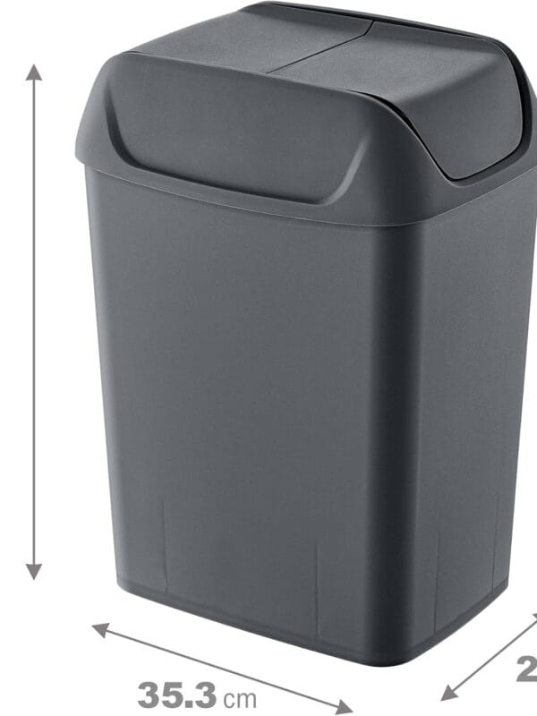 Smartware Svingi Çöp Kutusu 20 LT Antrasit - ANTRASİT, Çok Amaçlı Çöp Kutusu