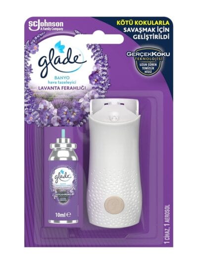 Glade Banyo Lavanta Ferahlığı Hava Tazeleyici 10 mL & Otomatik Sprey Cihazı