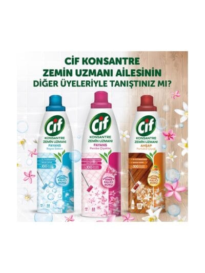 Cif Beyaz Sabun Kokulu Konsantre Zemin Uzmanı Fayans Temizleyicisi 22 Kova 895 mL
