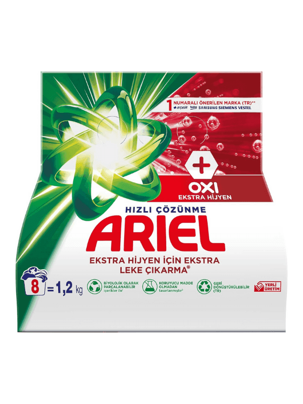 Ariel Oxi 1,2 Kg Toz Çamaşır Deterjanı