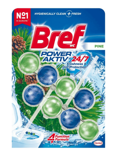 Bref WC Power Aktiv Çam Kokulu 2'li Klozet Bloğu