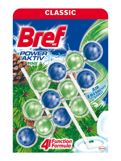 Bref Power Aktiv Çam Kokulu 3'lü Klozet Bloğu