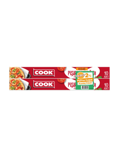 Cook Pişirme Kağıdı (10+10 Yaprak) 2'li Set
