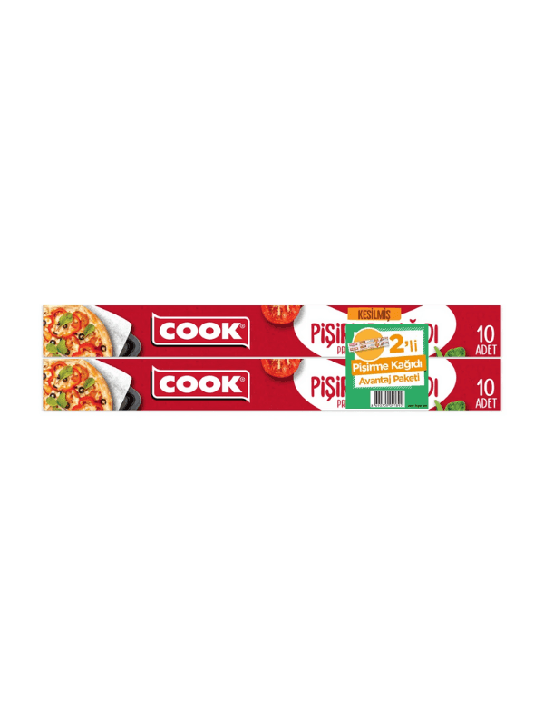 COOK Pişirme Kağıdı (10+10 Yaprak) 2'li Set