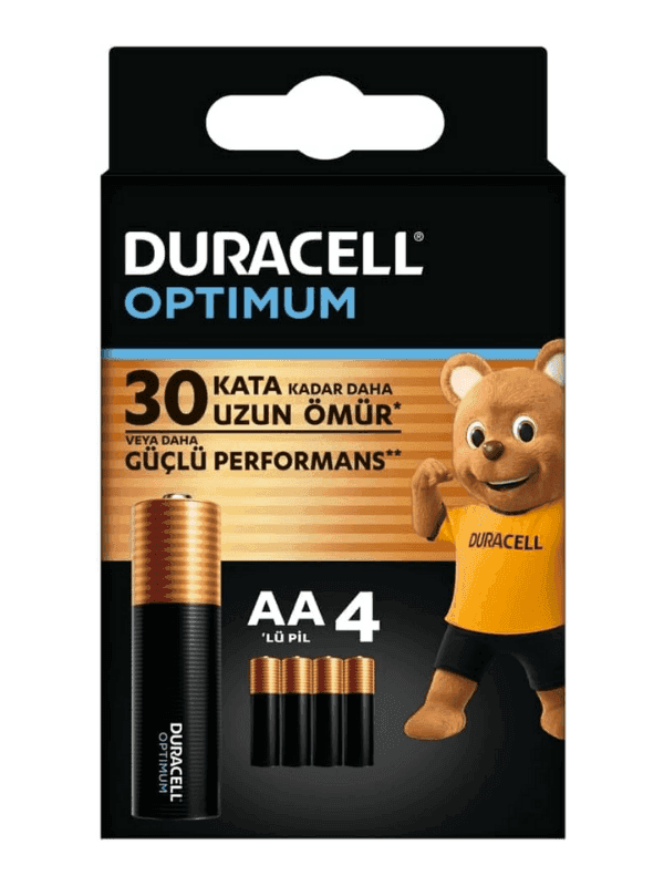 Duracell Optimum AA Pil (4'lü paket)