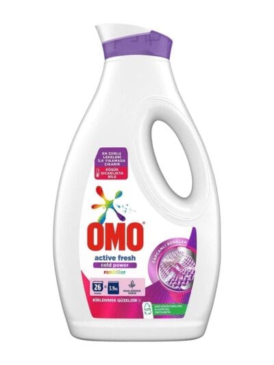 Omo Sıvı Active Fresh Cold Power Renkliler İçin Çamaşır Deterjanı 1690 ml