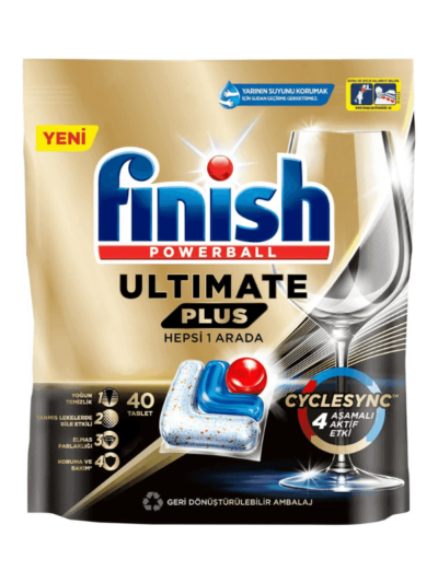 Finish Ultimate Plus Bulaşık Deterjanı, 40 Tablet