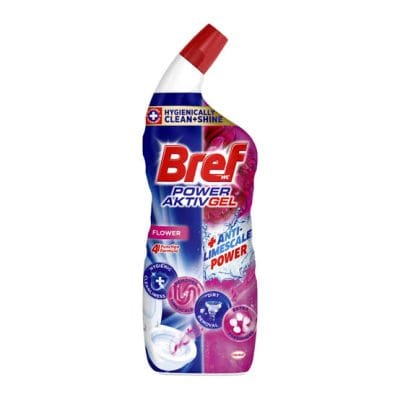 Bref WC Power Aktiv Jel Çiçek Kokulu Tuvalet Temizleyici 1 x 700 ml , Jel Çiçek 700 ml