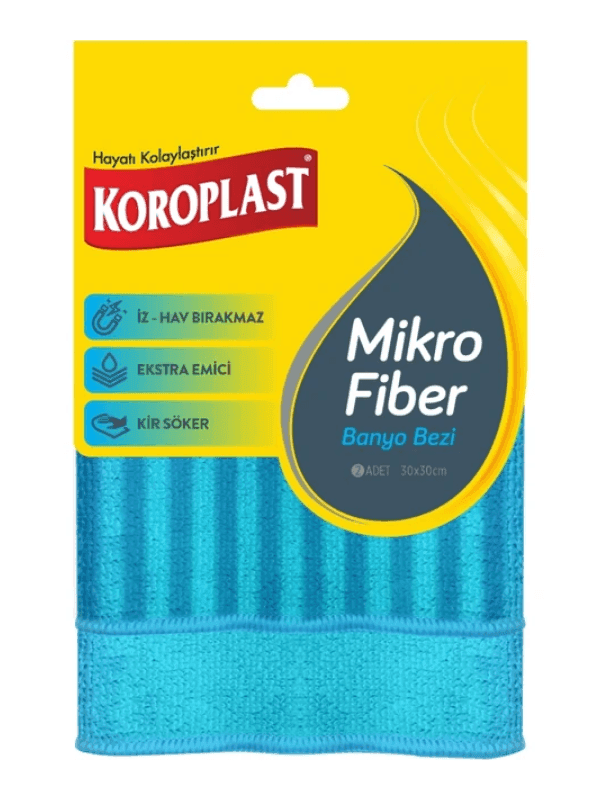 Koroplast Kir Söker Mikro Fiber Banyo Bezi 2 Adet İhtiyaçlarını uygun fiyatla karşıla Koroplast Kir Söker Mikro Fiber Banyo Bezi 2 Adet