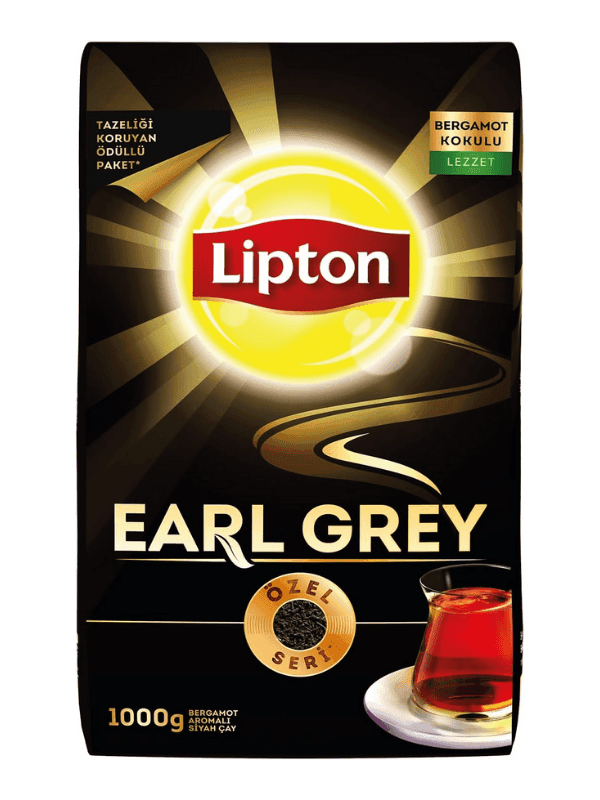 Lipton Earl Grey Bergamot Aromalı Siyah Çay Özel Seri 1000 G