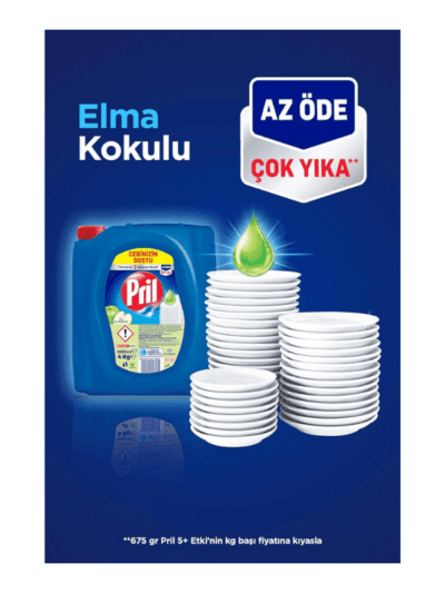 Pril Limon Kokulu Sıvı Bulaşık Deterjanı 4 KG İhtiyaçlarını uygun fiyatla karşıla Pril Limon Kokulu Sıvı Bulaşık Deterjanı 4 KG